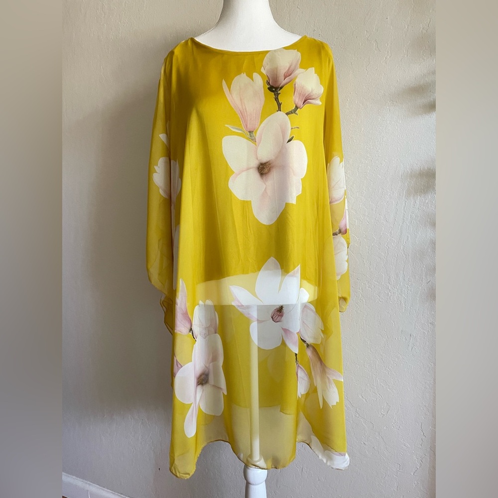 Floral silk top